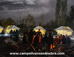 Nubra Valley Camp Silversand Bonfire